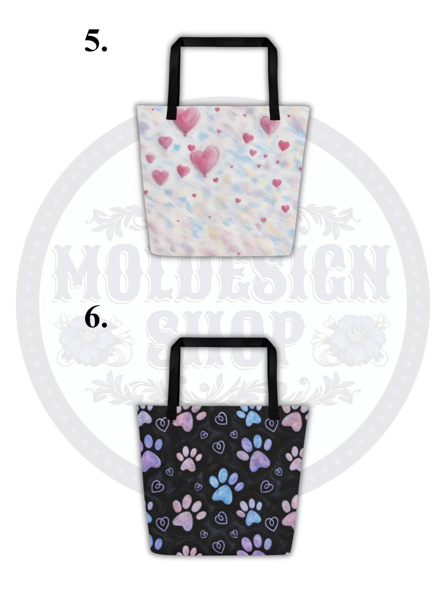 LARGE TOTE BAG WITH POCKET & ALL-OVER PRINT product image (8)