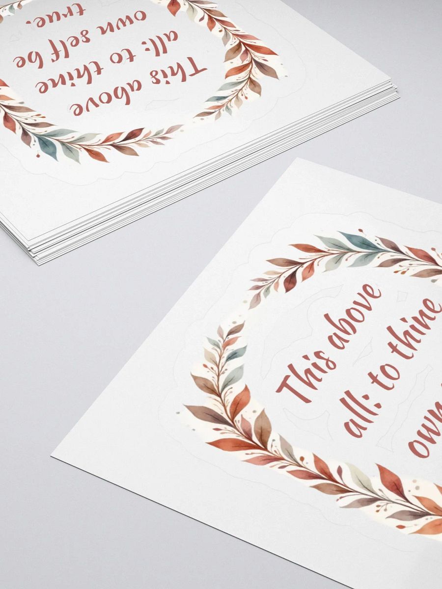 To Thine Own Self Be True Shakespeare Sticker product image (10)