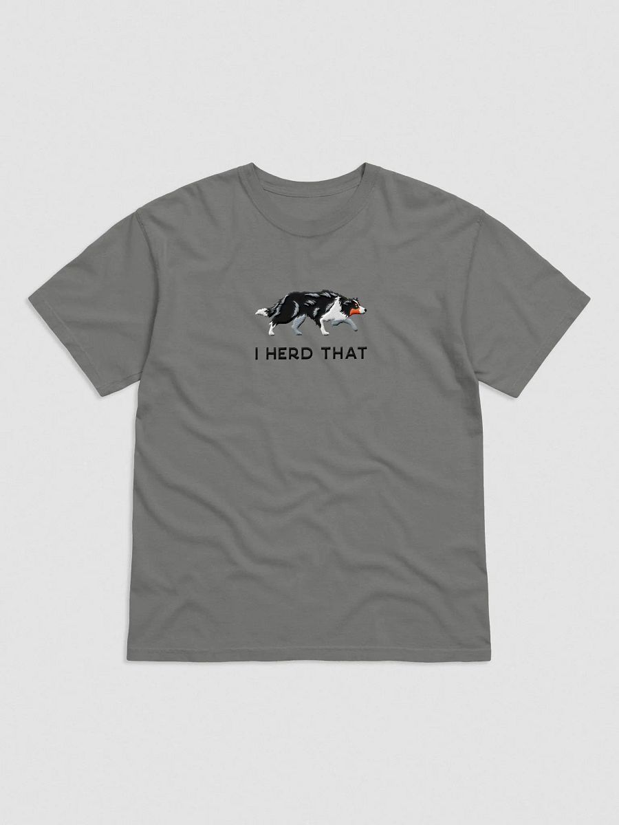 I Herd That T-Shirt(Embroidered) of a Border Collie(Tricolor) product image (4)