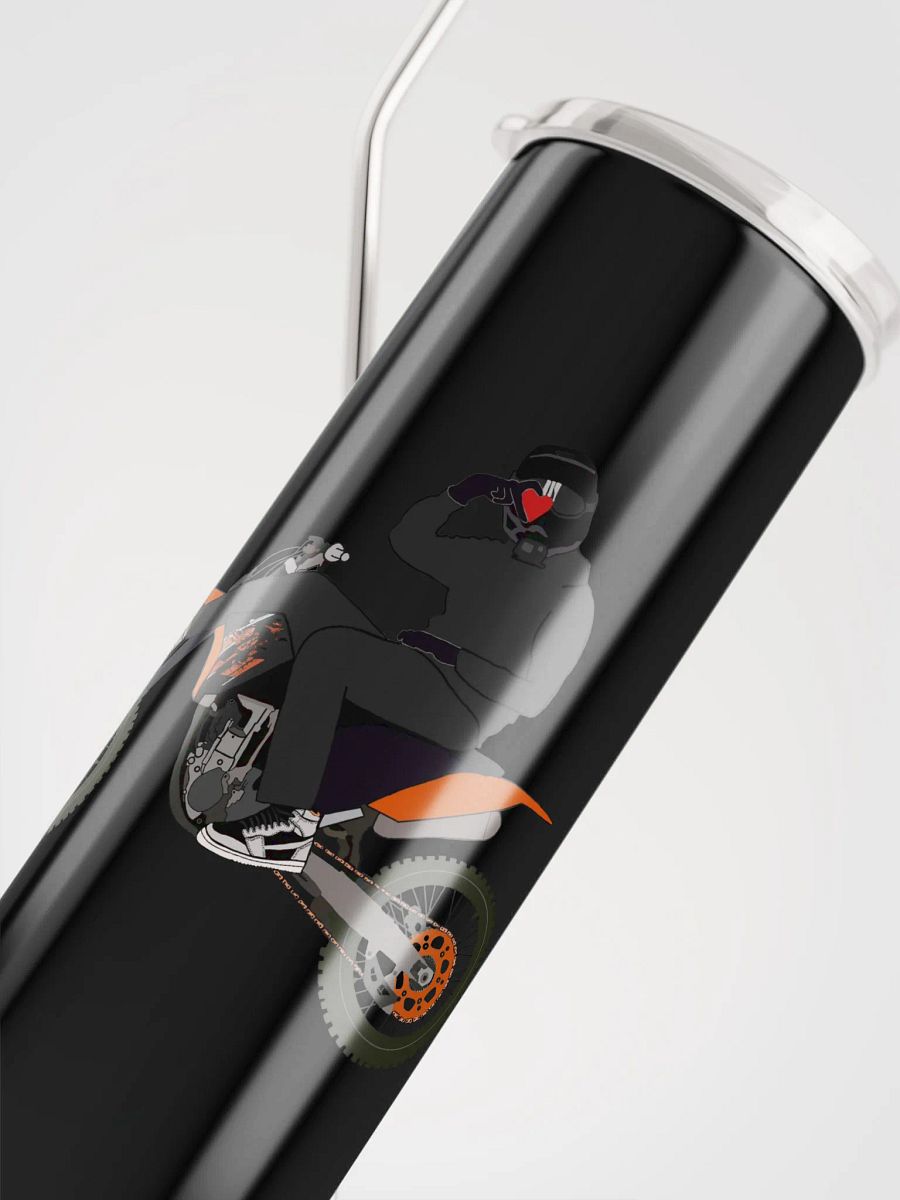 Heart-hand on Bike Stainless Steel Tumbler product image (4)