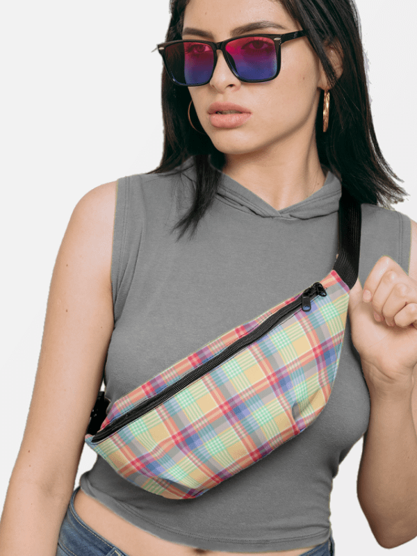 Bright Pastel Plaid Fanny Pack product image (1)