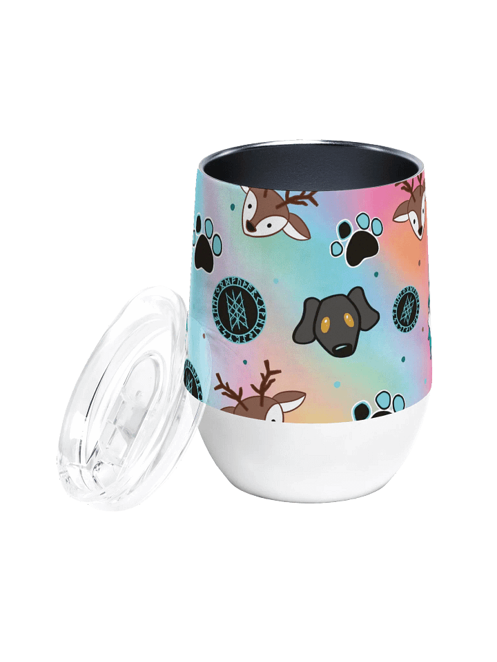 PRIDE Web of Wyrd Rainbow Wine Tumbler product image (2)