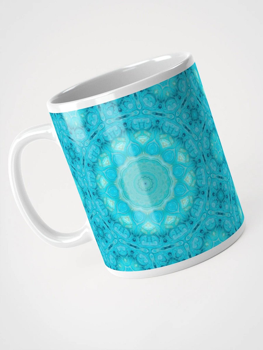 Ethereal light blue circles mug product image (5)