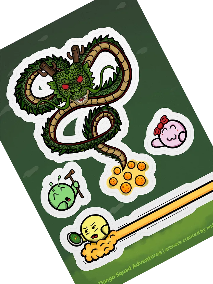 Dango Dragon Year Set - Kiss Cut Sticker Sheet product image (2)