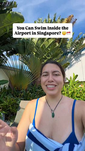 We couldn’t believe this was real! 🤯

You can actually swim inside Singapore’s Changi Airport, and it’s honestly the coolest ...