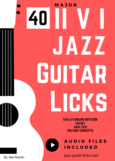 40 2-5-1 Jazz Guitar Licks - Printable PDF Method With Audio product image (1)