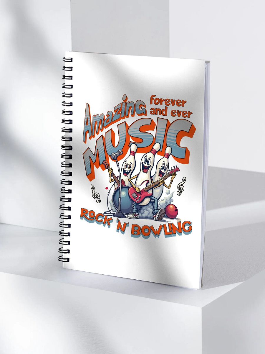 Amazing Music Rock N Bowling Spiral Notebook product image (1)