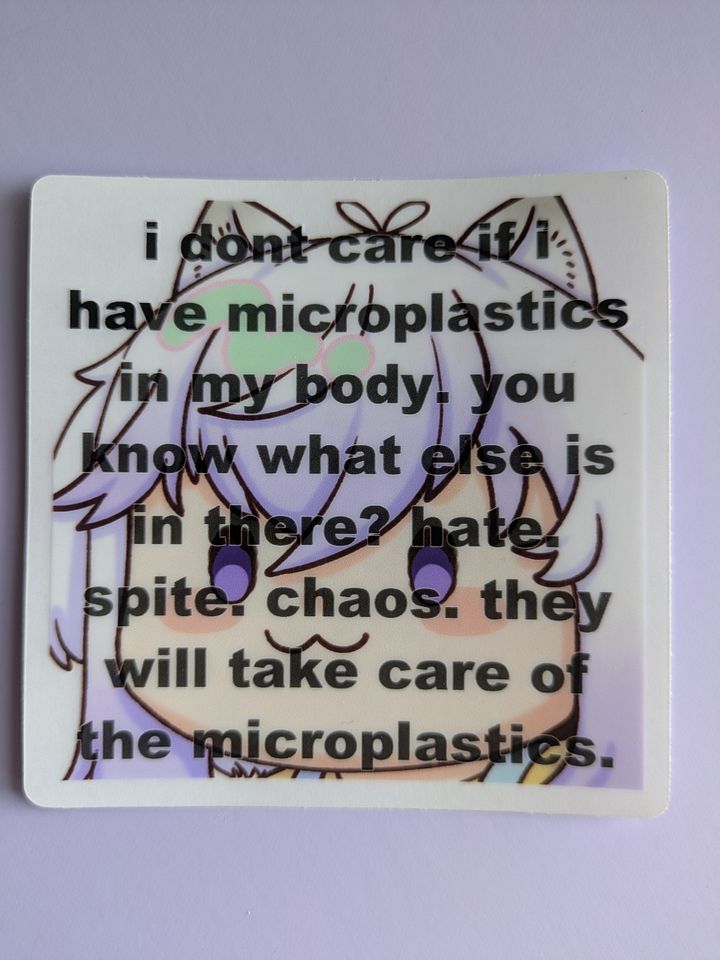 Microplastics Sticker product image (1)