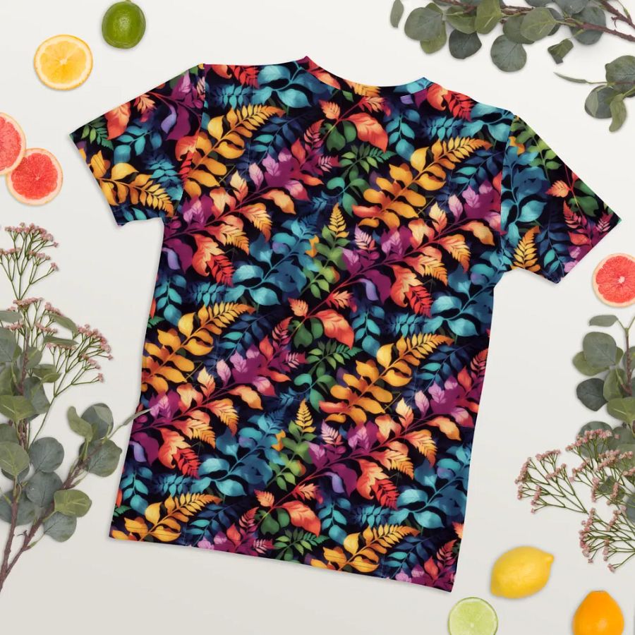 Fern Leaf Pattern All Over Print T-shirt product image (8)