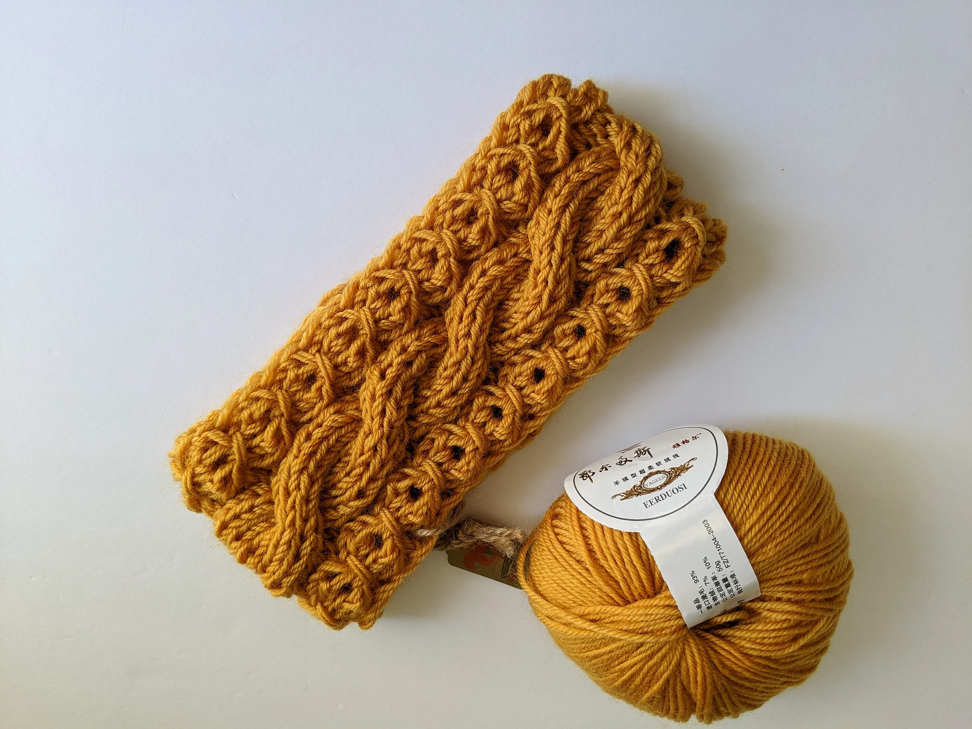 Chunky Mock Cable Knit Headband Pattern product image (6)