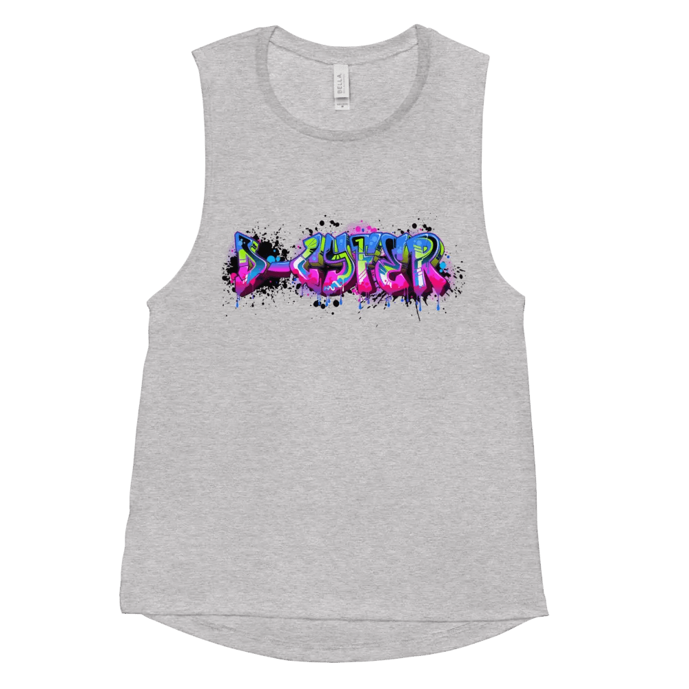 D-cyfer Logo Graffiti Chic 'SLYFER' Muscle Tank product image (58)