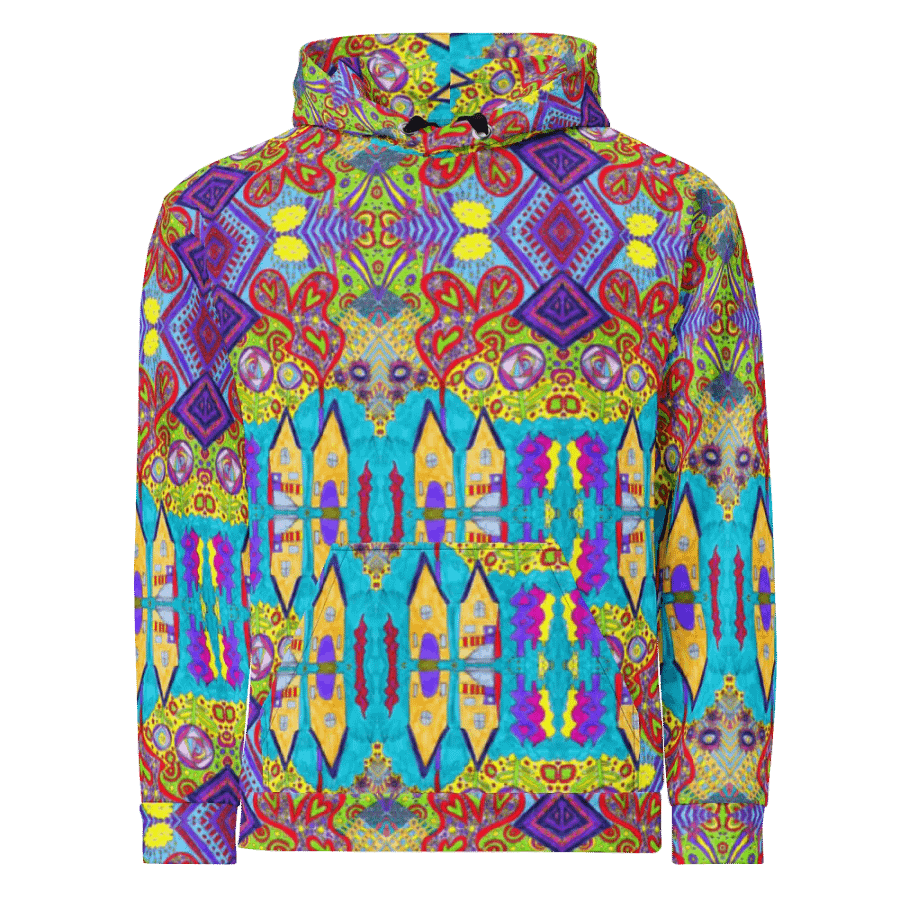 Abstract Doodle Happiness Unisex Hoodie product image (4)
