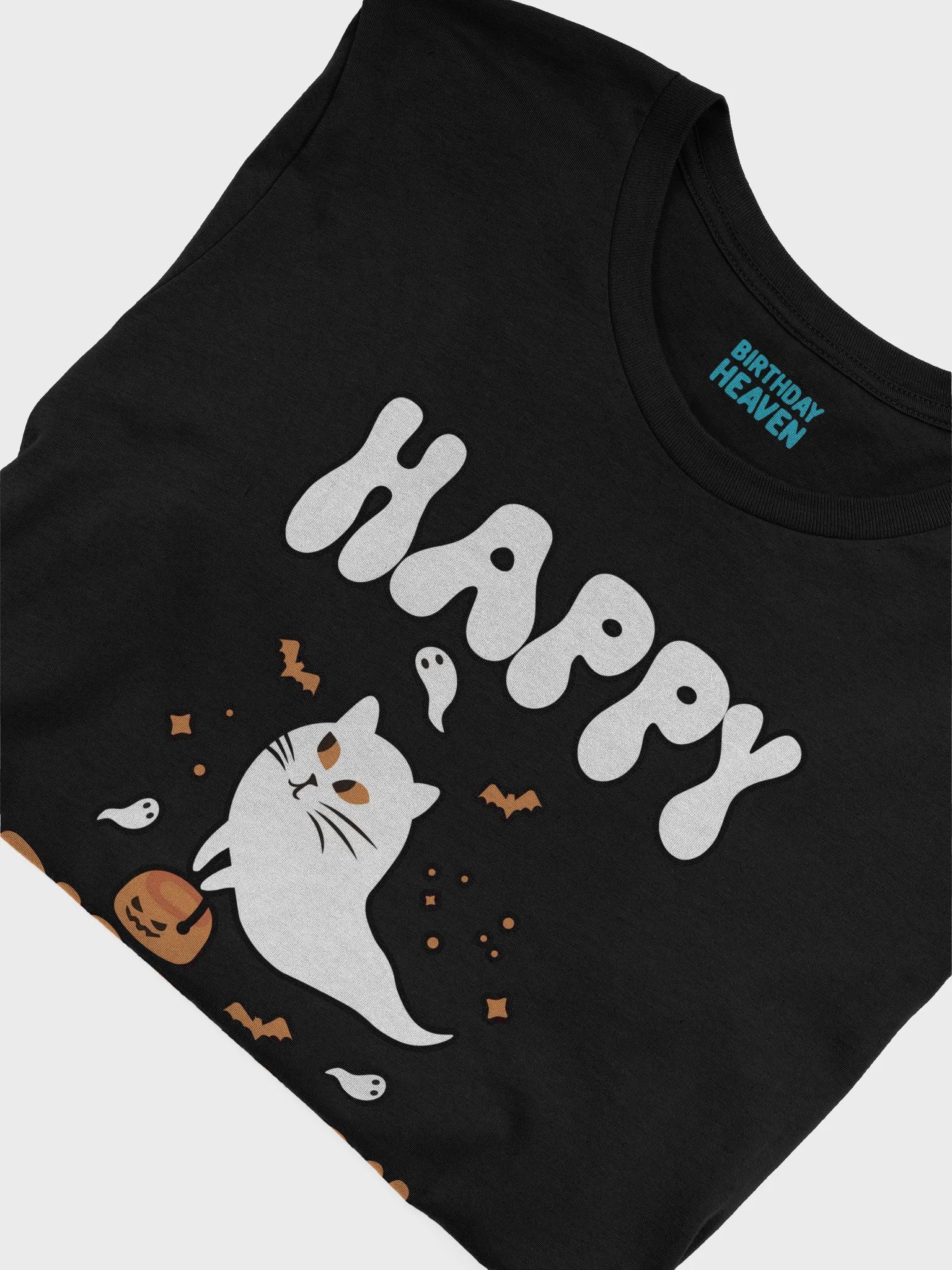 Happy Birthday (Cat Ghost Halloween) T-Shirt product image (5)