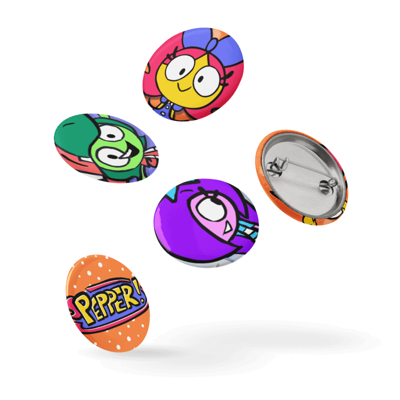 Pepper Pin Buttons Set product image (7)
