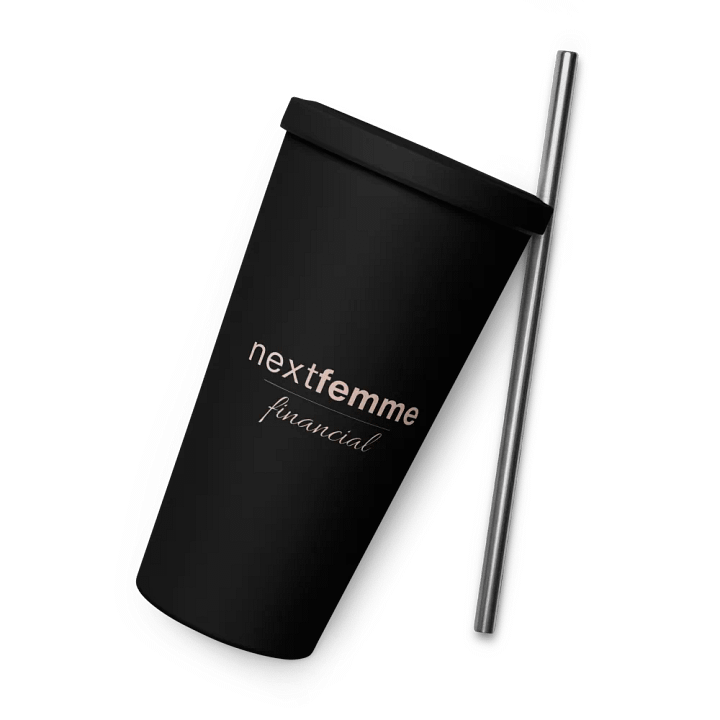 Insulated Tumbler Collection with Straw in Pink Logotype product image (2)