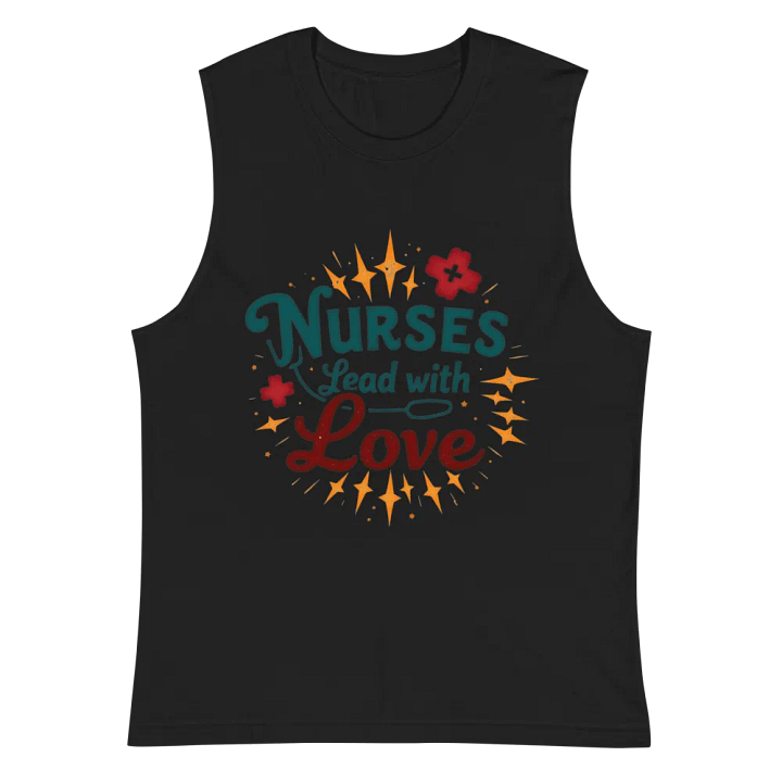 Love-Leading Nurses Muscle Tank product image (3)
