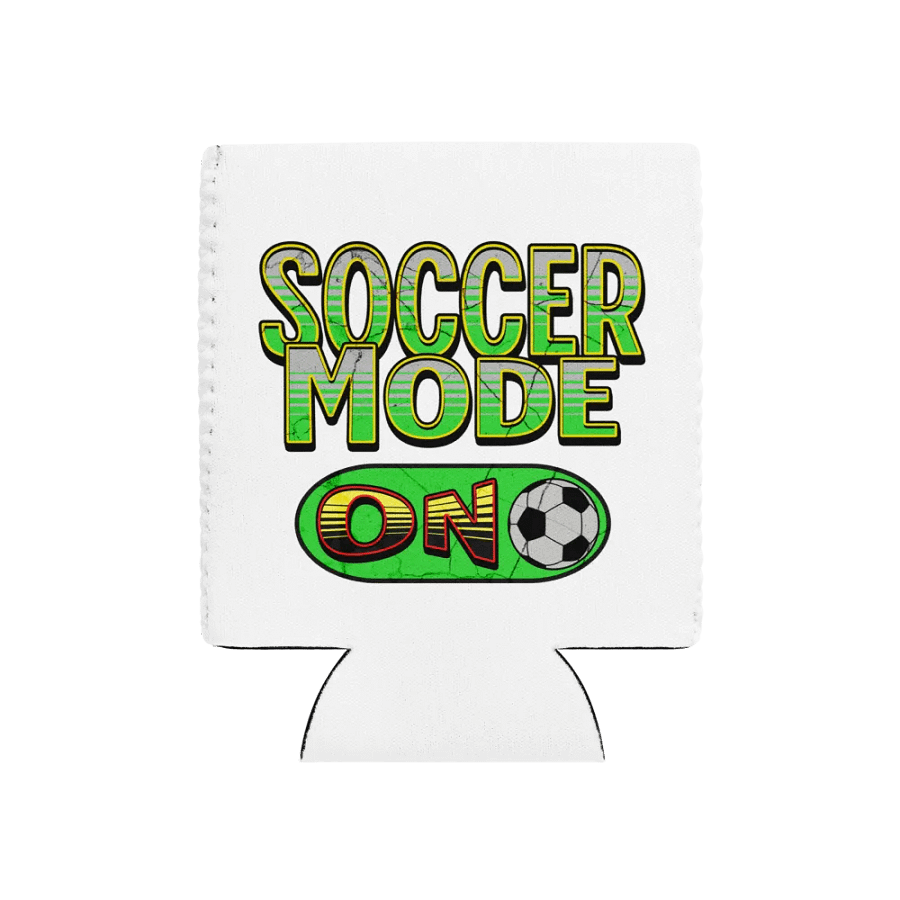 Soccer Mode On Can Cooler product image (1)