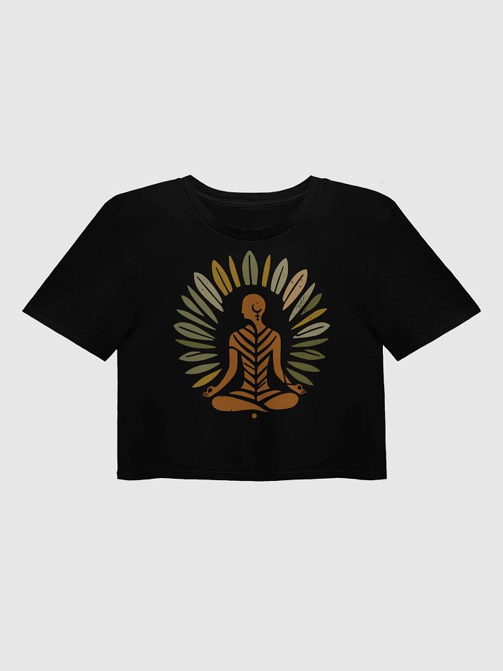 Zen Leaf Meditation Crop Top | Ancient Wisdom Meets Boho Style product image (1)
