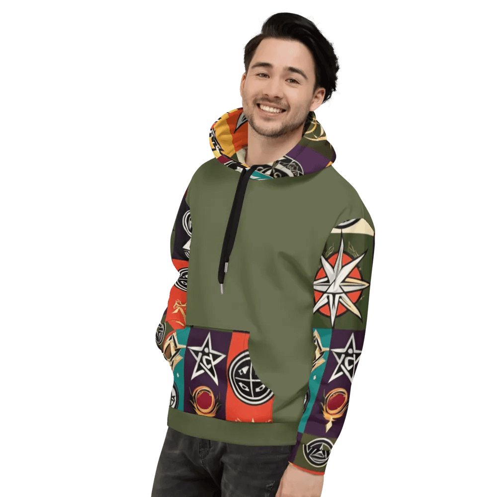 Green & Multi Symbology Hoodie product image (7)