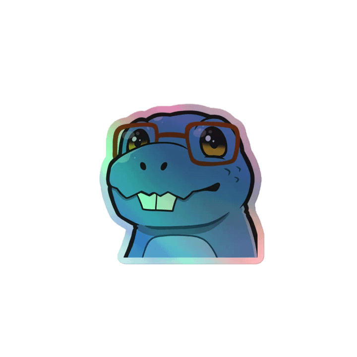 nerd holo sticker product image (1)