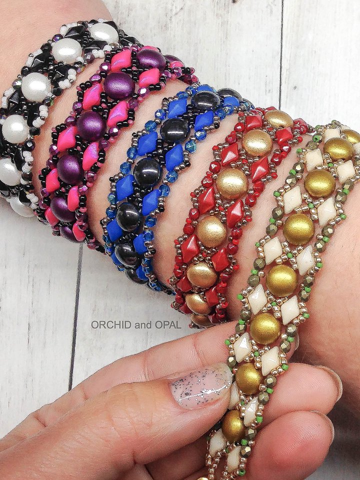Beading Pattern – Criss Cross Candy Bracelet product image (1)
