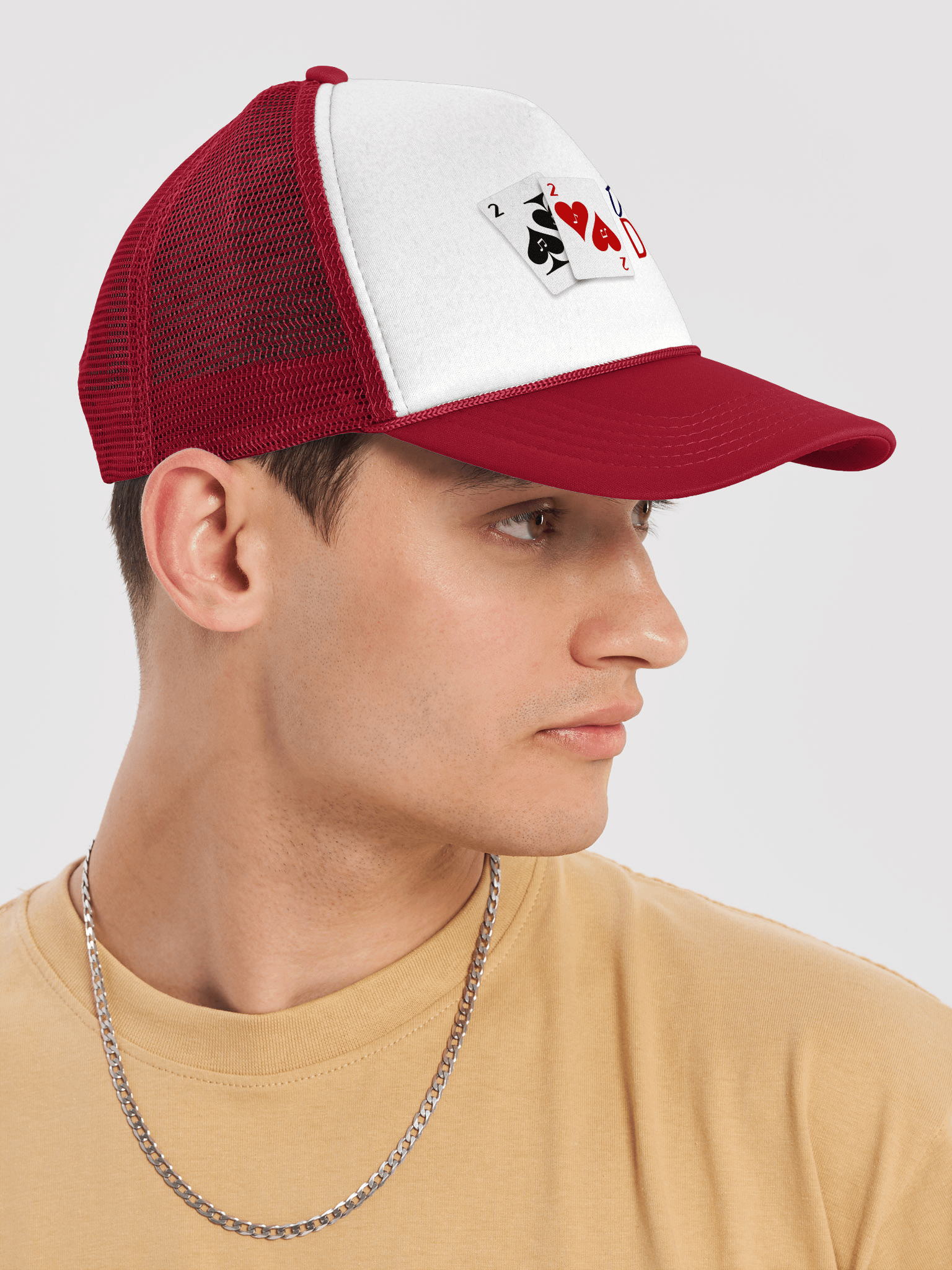 Double Deuce Trucker Cap (Red) product image (6)