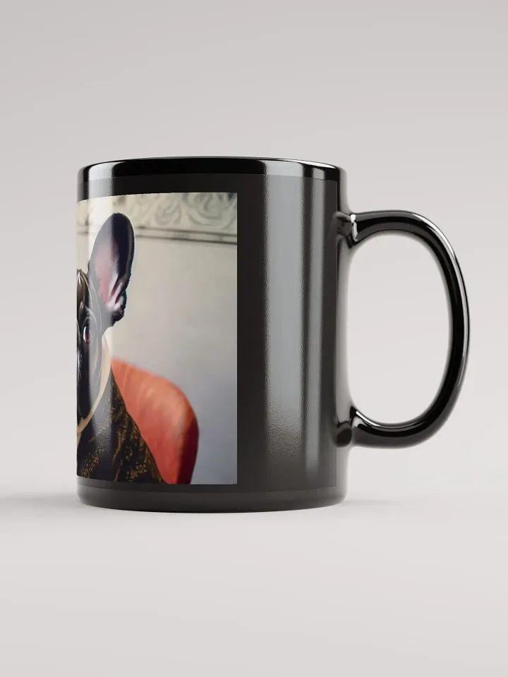 Striking Silhouette: Black Glossy Mug for French Bulldog Fans product image (2)