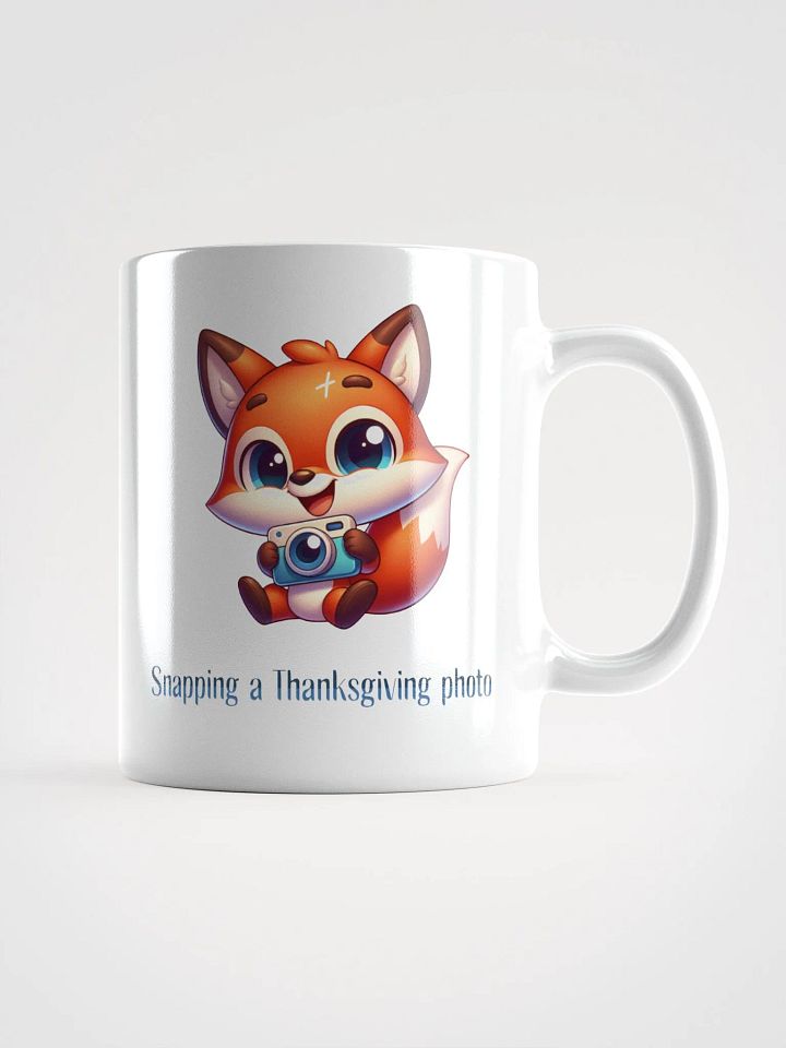 Snapping A Thanksgiving Photo Cute Fox Mug product image (1)