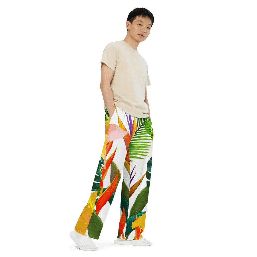Tropical Paradise Unisex Wide-Leg Pants product image (7)