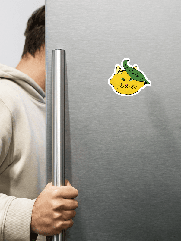 Lemon Cat Die-Cut Magnets product image (2)