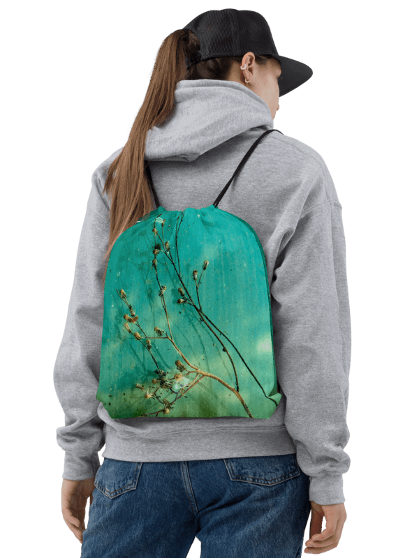 Rucksackbeutel mit Kordelzug - Trockenblumen product image (2)