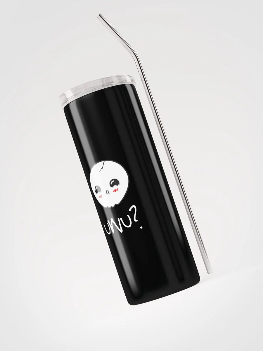 uWu Skull || Stainless Steel Tumbler || Black product image (3)