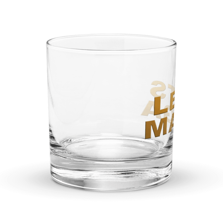 Golden 'LETS MAGA' Rocks Glass product image (7)