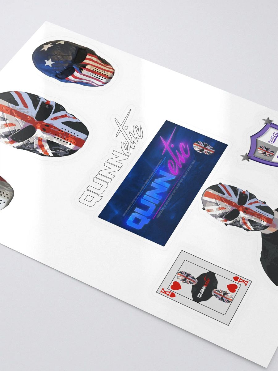 Quinnetic Kiss Cut Sticker Sheet with Background product image (3)