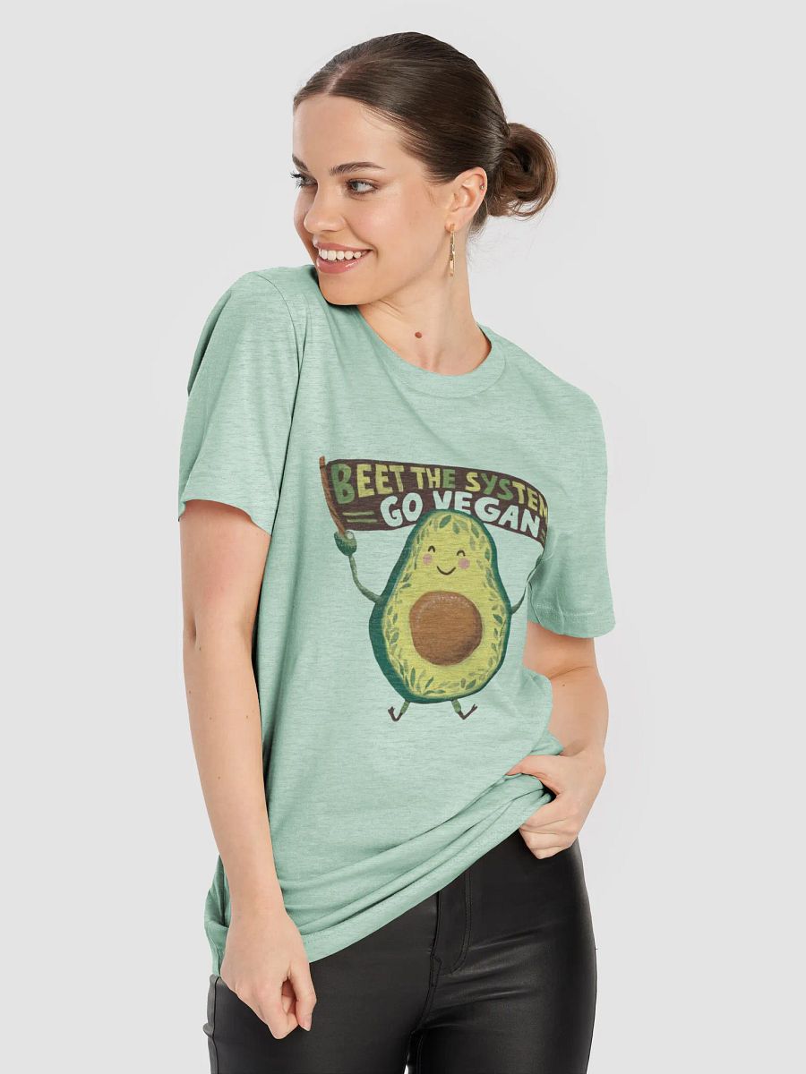 Beet The System, Go Vegan - Organic, Cruelty-Free T-Shirt product image (52)