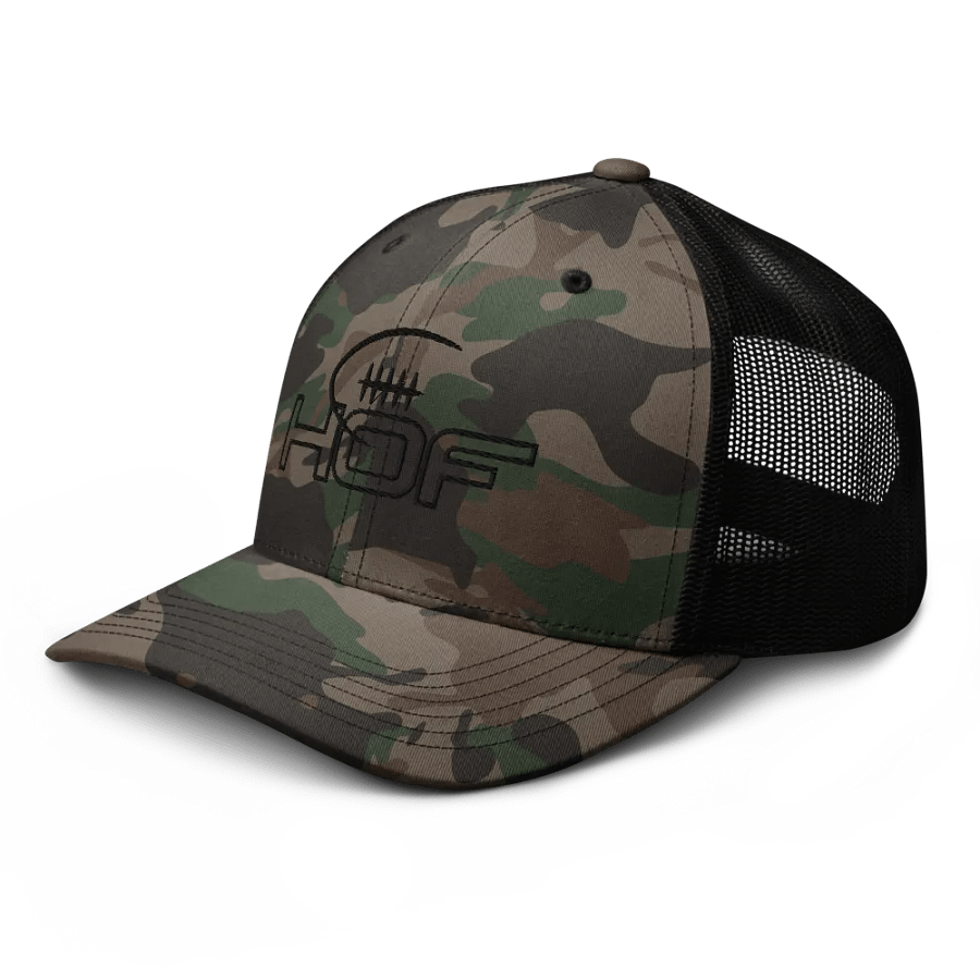 HOF College Football Logo Stealth Camo Trucker Cap product image (6)