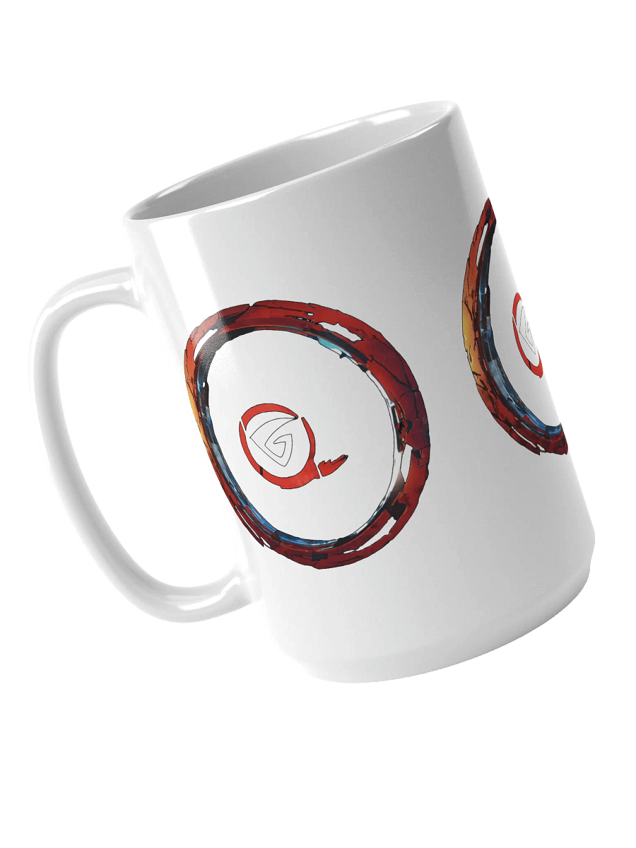 Dynamic Emblem White Mug, Stylish Coffee Cup, Perfect Gift for Any Occasion product image (4)