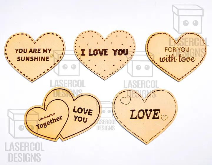 Hearts Set 4 - Laser Cut Files product image (2)