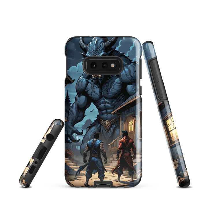 Epic Werewolf Showdown Samsung Tough Case – Dark Fantasy Action Design product image (2)