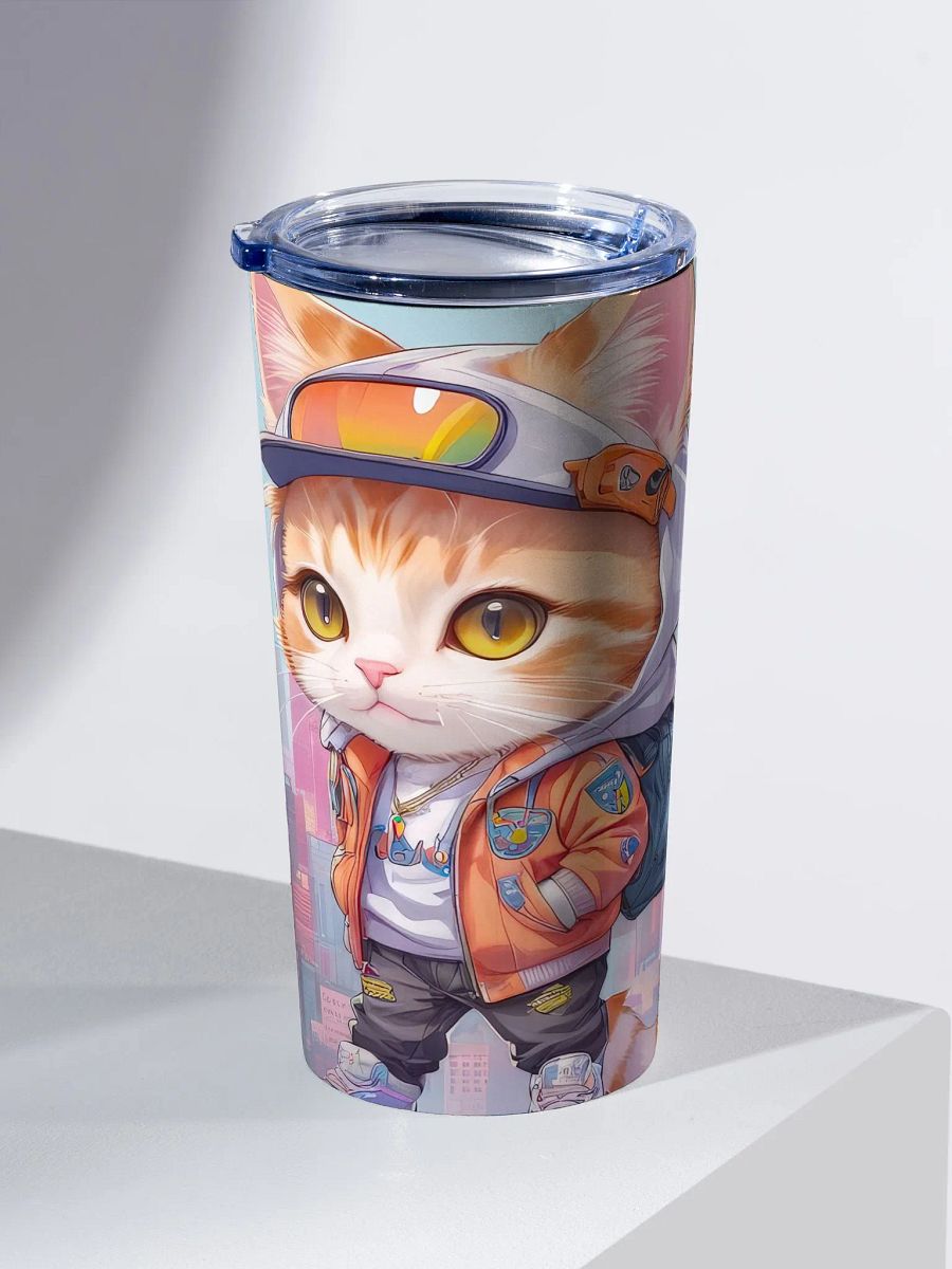 Cute City Kitty 20 oz Stainless Steel Tumbler - V2 product image (3)
