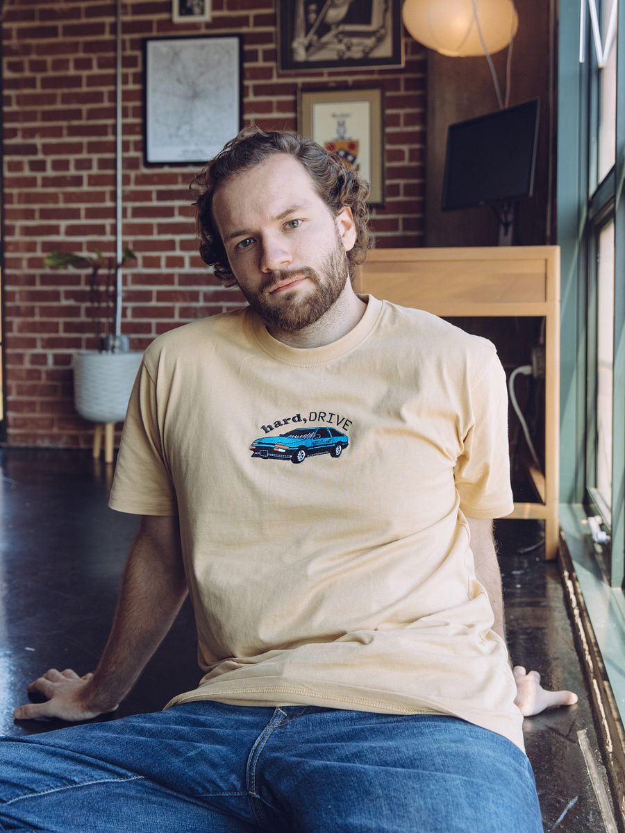 Embroidered Hard Drive Shirt (Gold) product image (4)