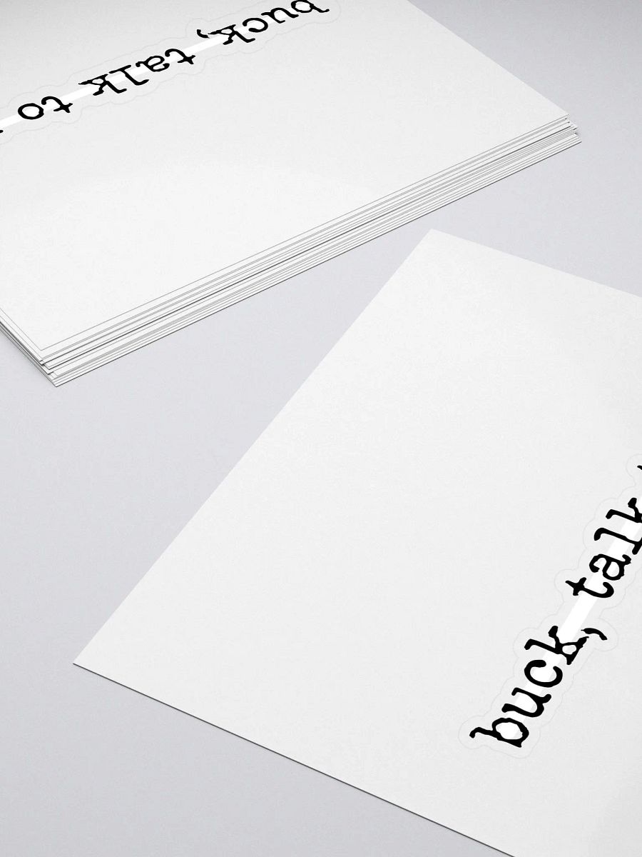 Buck, Talk to Me Buddie Quote Sticker product image (4)