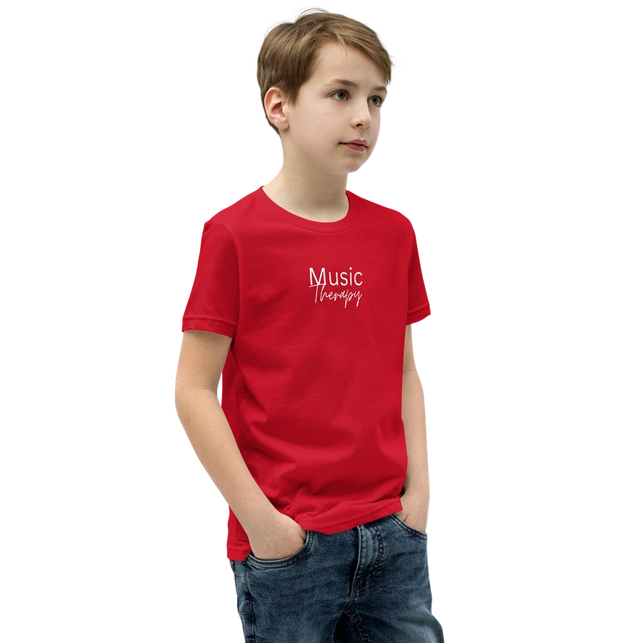 Music Therapy Youth T-Shirt - Red product image (2)