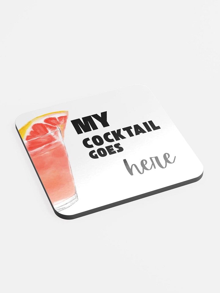 My Cocktail Goes Here Cork Coaster Set product image (2)