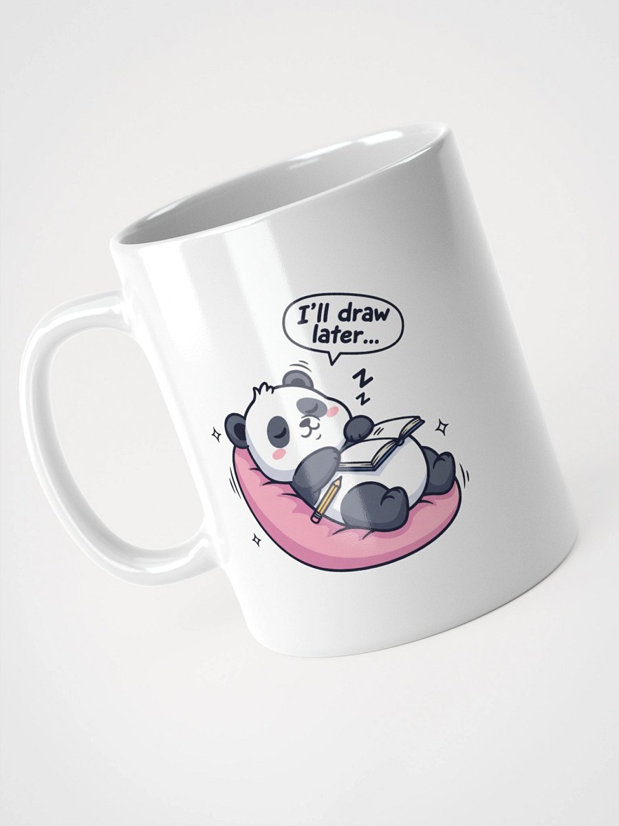 Procrastination Panda White Glossy Mug product image (4)