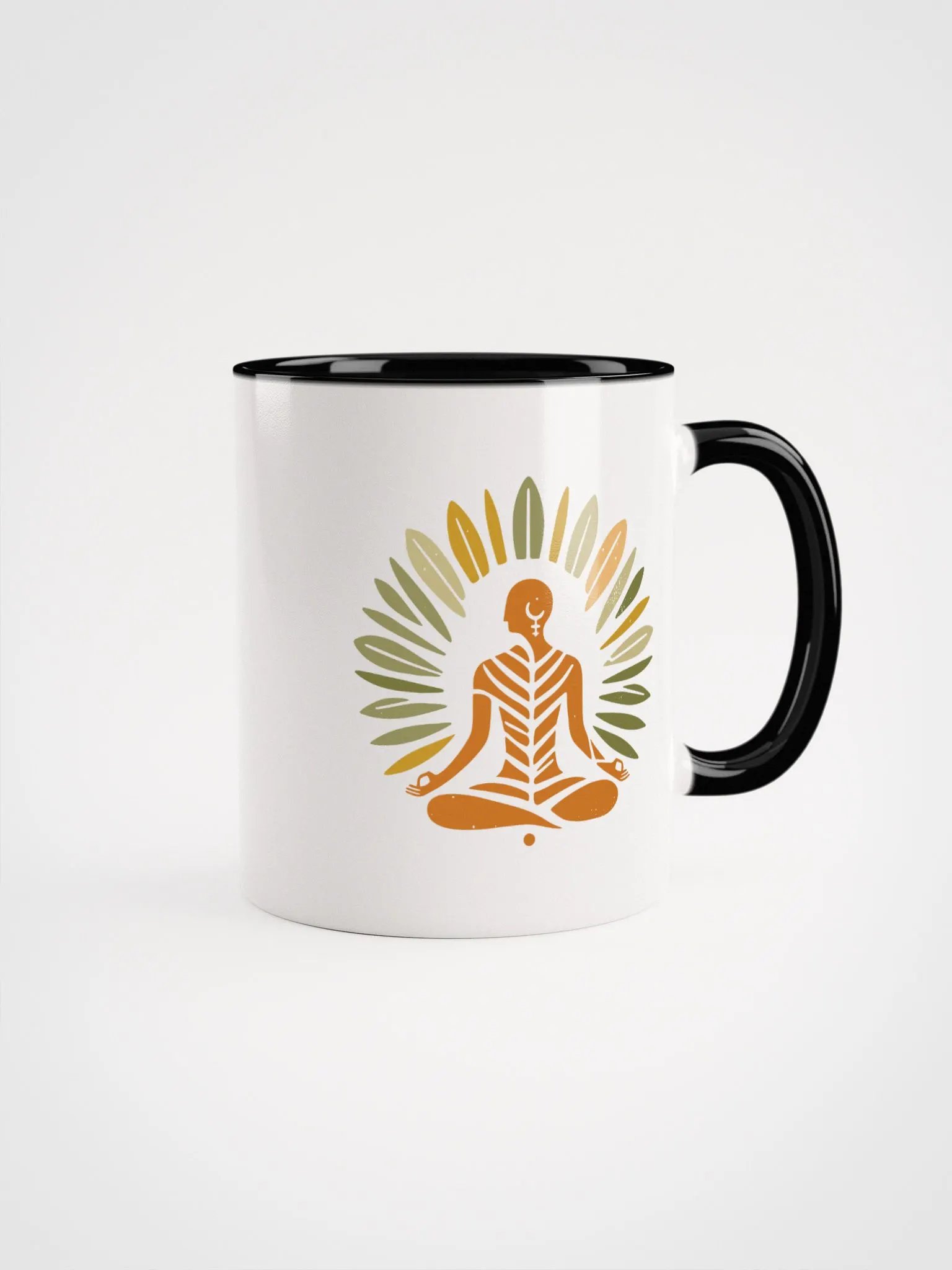Zen Leaf Meditation Mug | Ancient Wisdom Meets Boho Style product image (6)