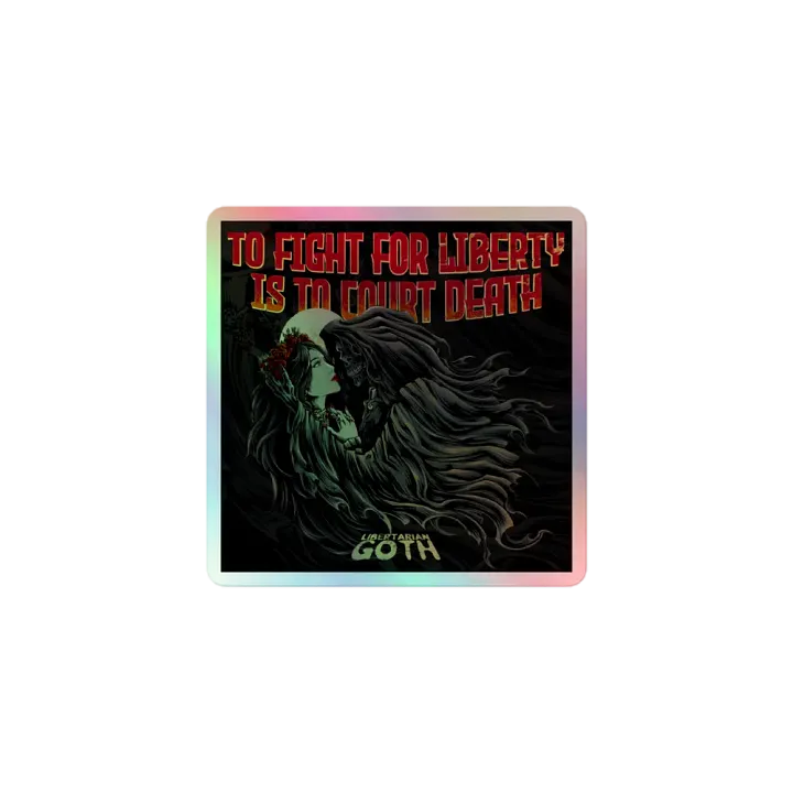 Courting Death Holographic Sticker product image (1)