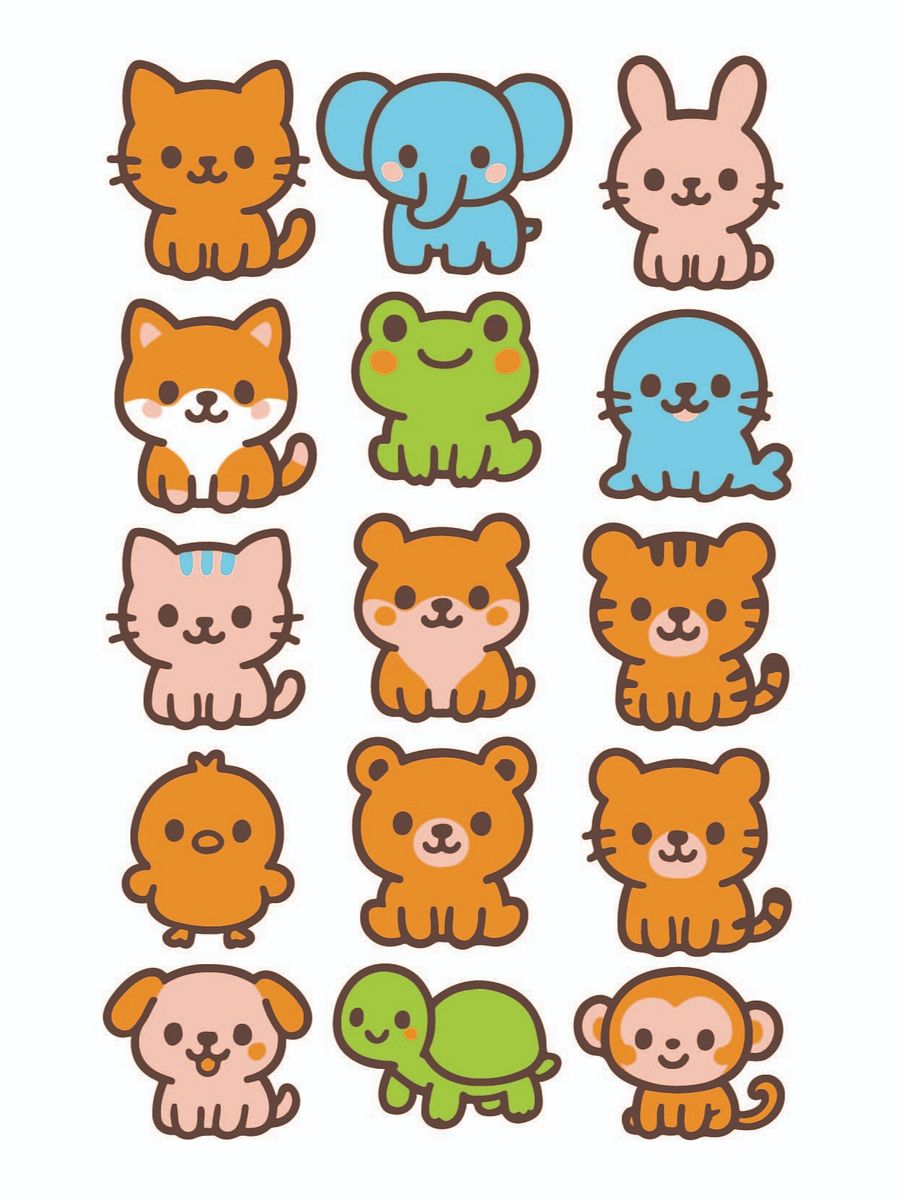 Colorful Animal Doodles product image (5)