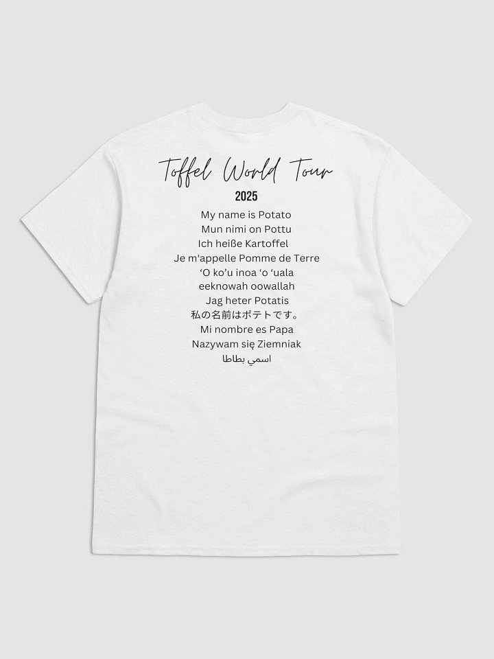 Toffel World Tour t-shirt (black lettering) product image (2)
