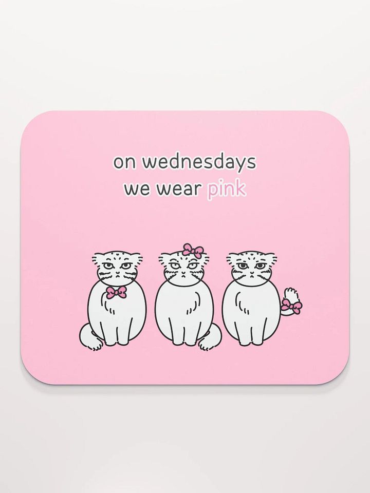 Pink Wednesdays Manul Ver. 2 - Mousepad product image (2)